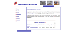 Desktop Screenshot of knoerzer-physiotherapie.de